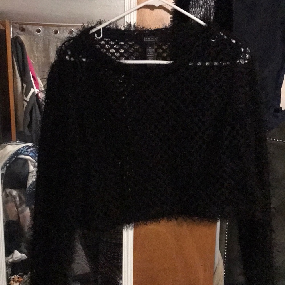 Sheer see thru crop